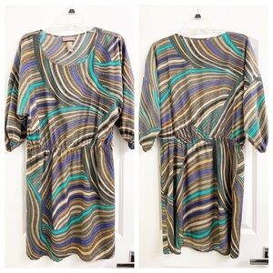 Miss Tina by Tina Knowles multicolored printed dress